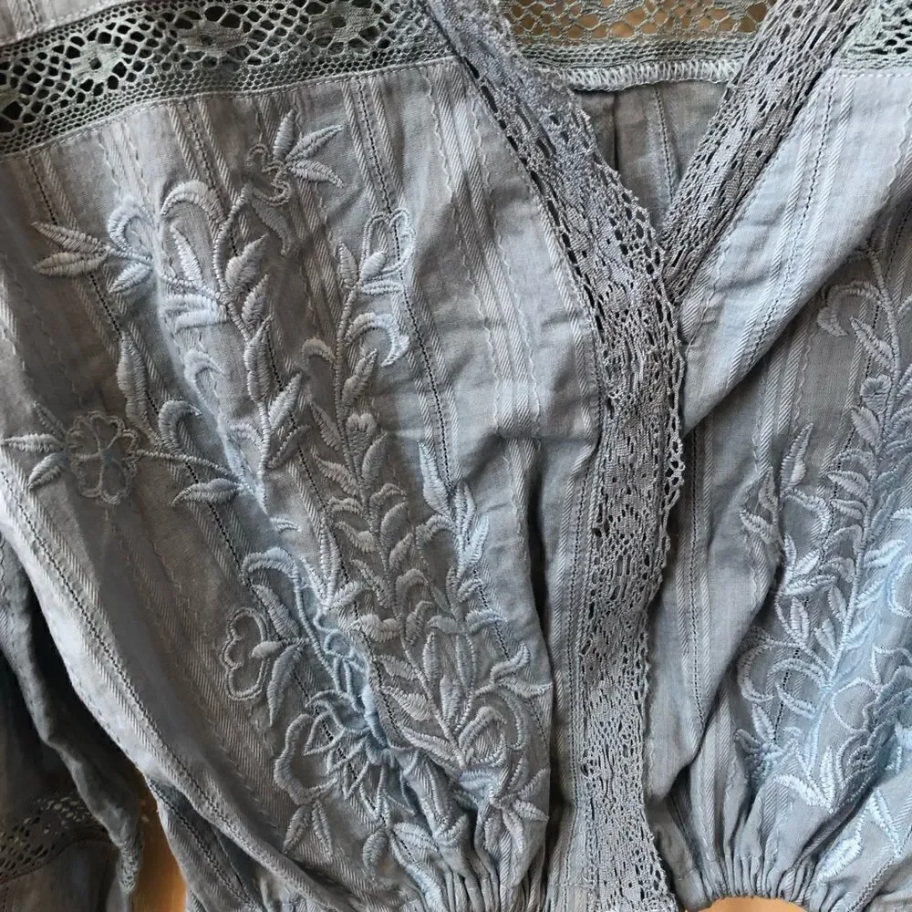 Free People Follow Your Heart Peasant Blouse